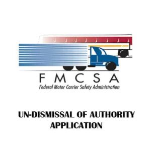 Un-dismissal of Authority Application
